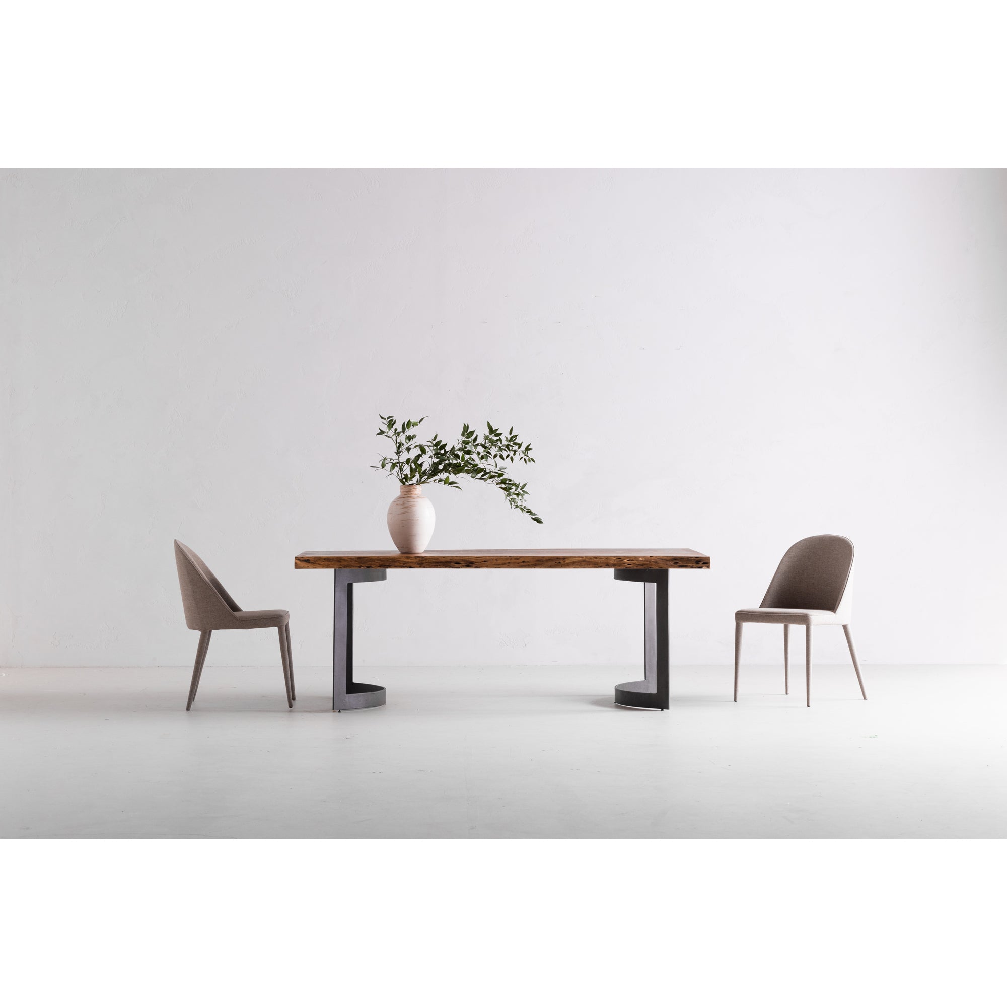 Burton Dining Chair Light Grey - Set Of Two
