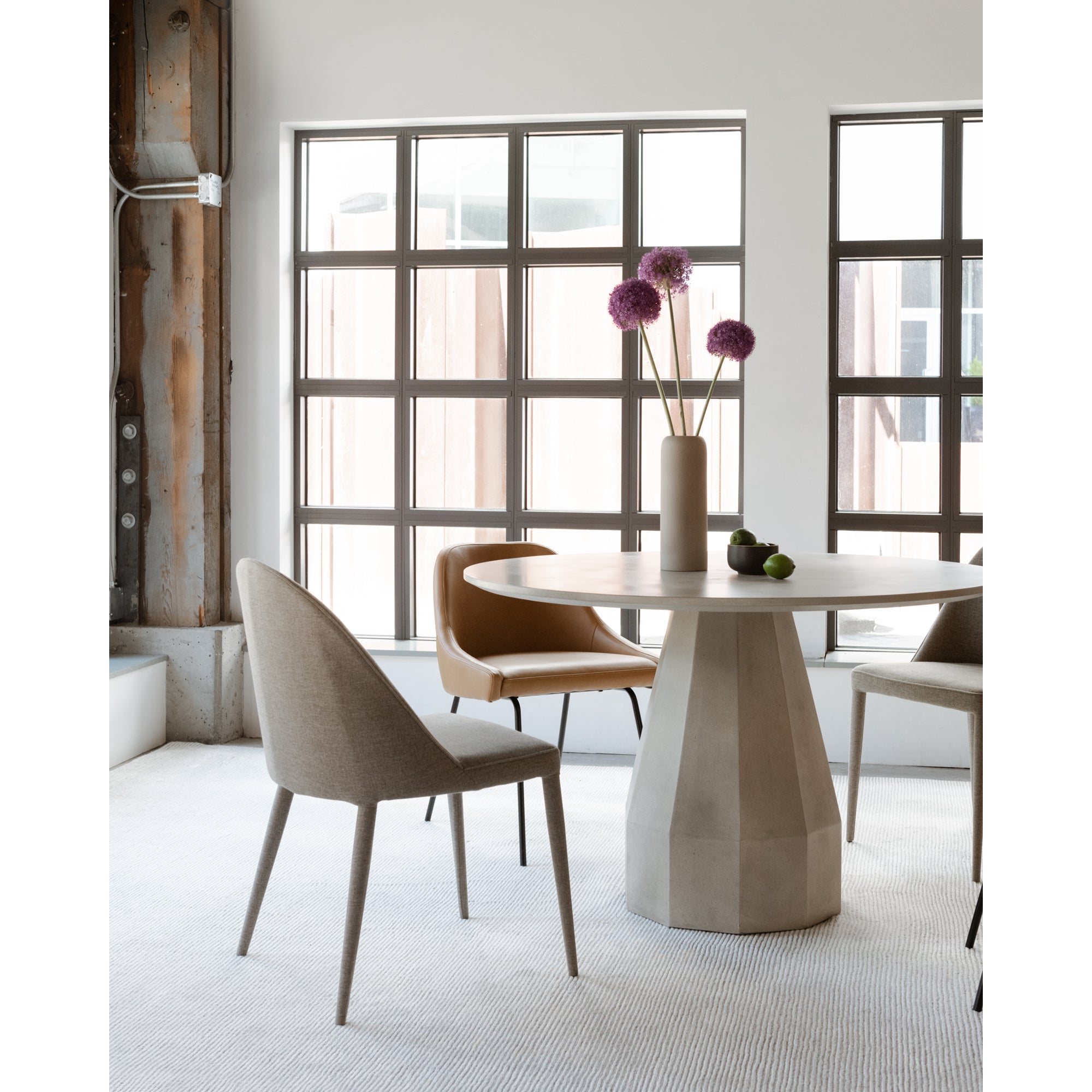 Burton Dining Chair Light Grey - Set Of Two