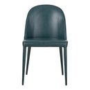 Burton Dining Chair Dark Teal Vegan Leather - Set Of Two