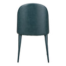 Burton Dining Chair Dark Teal Vegan Leather - Set Of Two