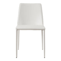 Nora Dining Chair White Vegan Leather - Set Of Two