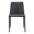 Nora Dining Chair Black Vegan Leather - Set Of Two