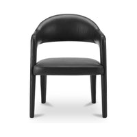 Martens Dining Chair Black Leather