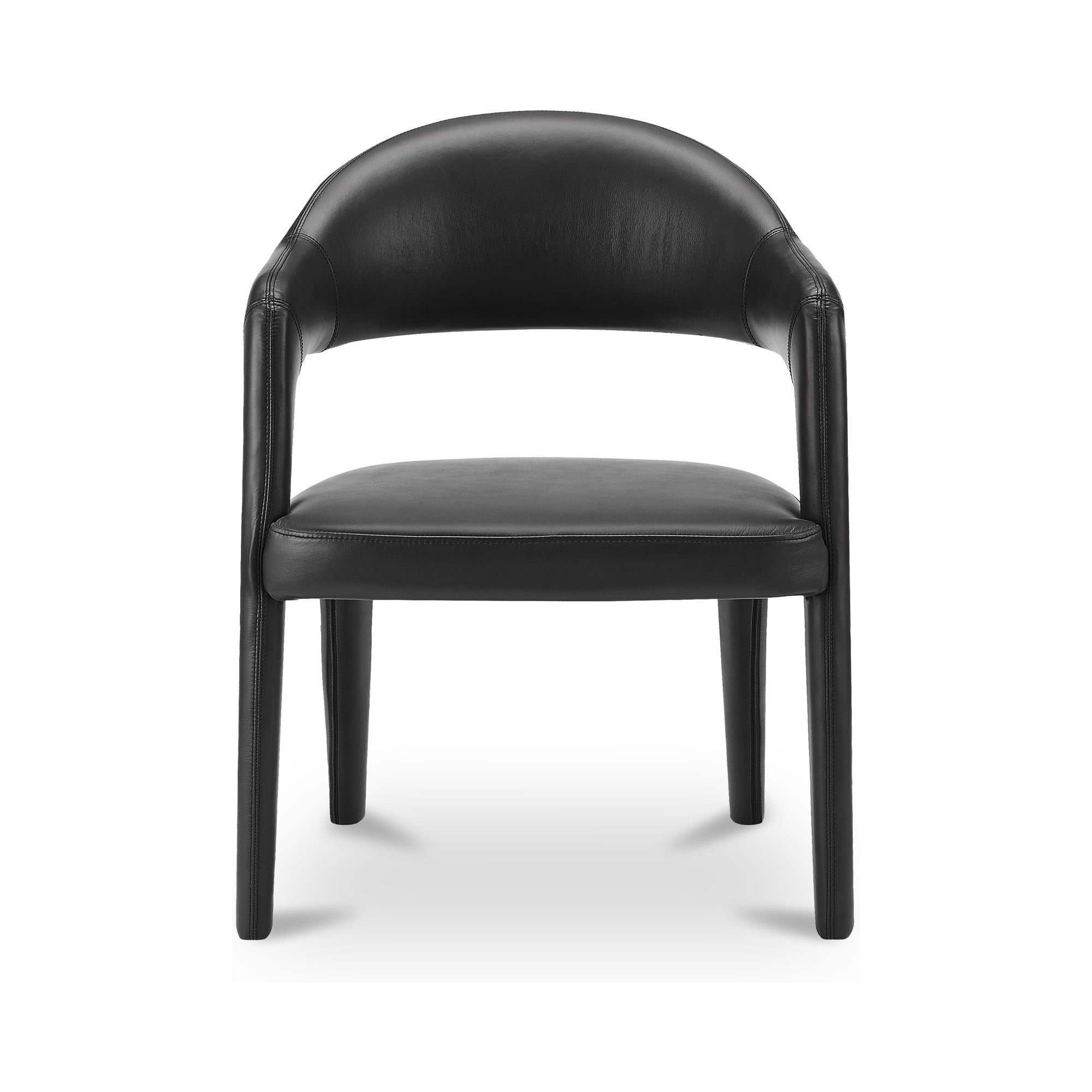 Martens Dining Chair Black Leather