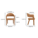 Martens Dining Chair Brown Leather