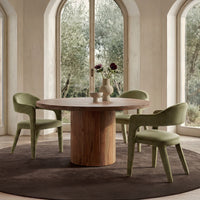 Martens Dining Chair Green Velvet