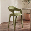 Martens Counter Stool Green Velvet