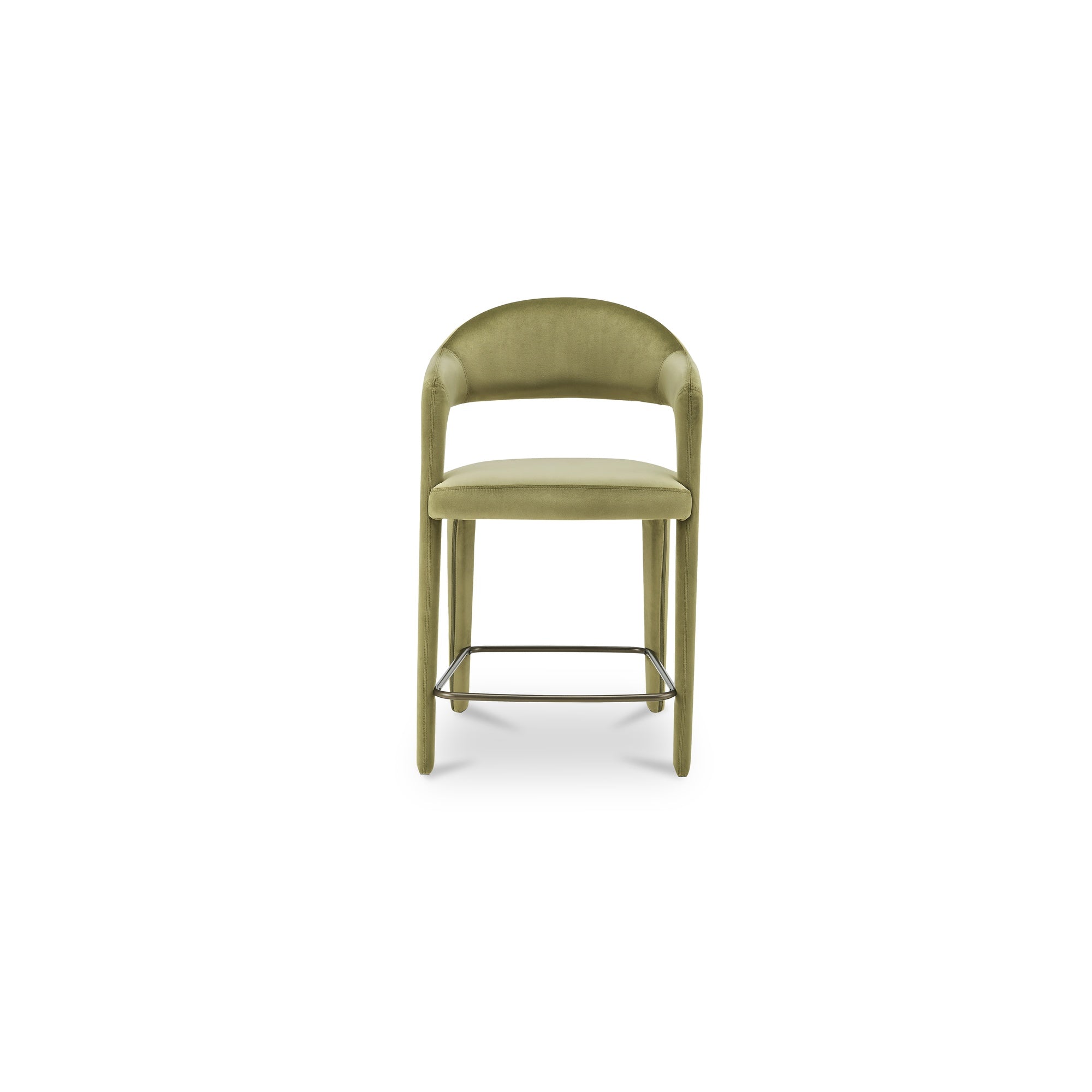 Martens Counter Stool Green Velvet