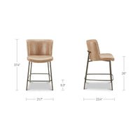 Early Counter Stool Tan Leather