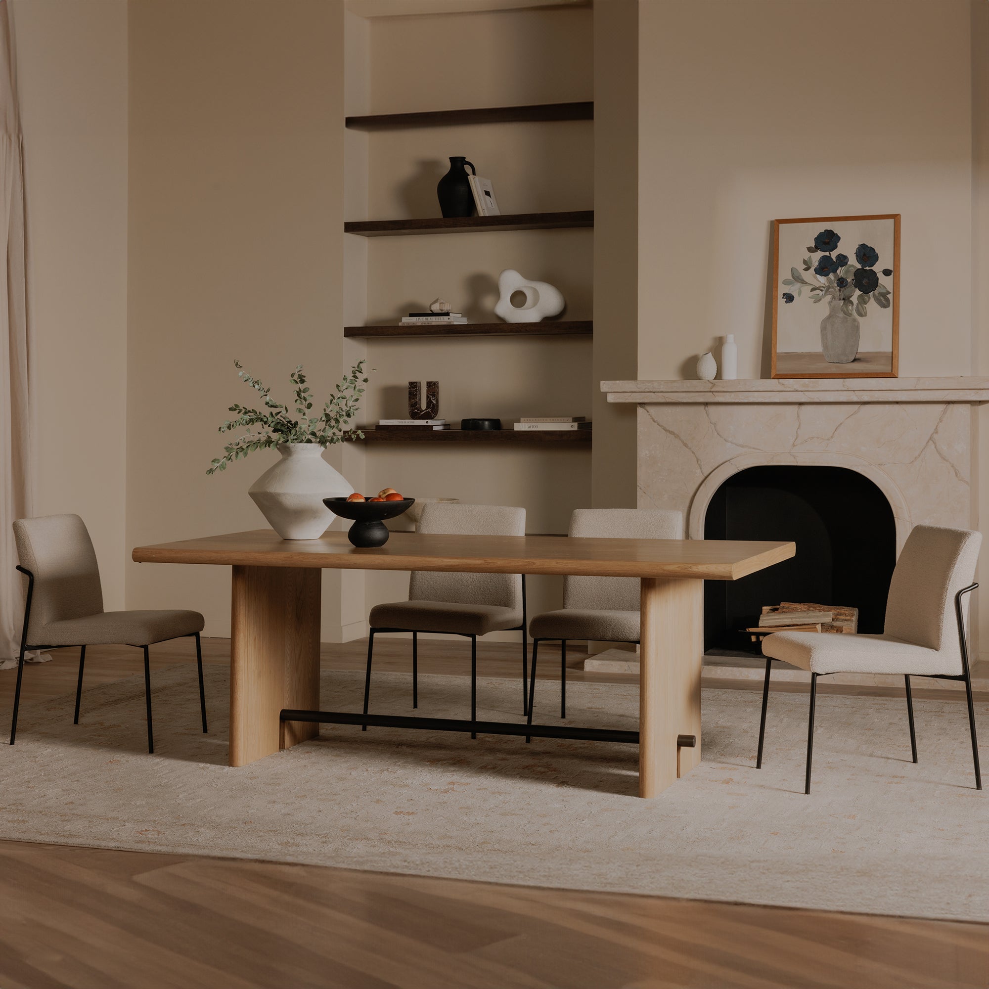 Danny Dining Chair Ivory Set of Two