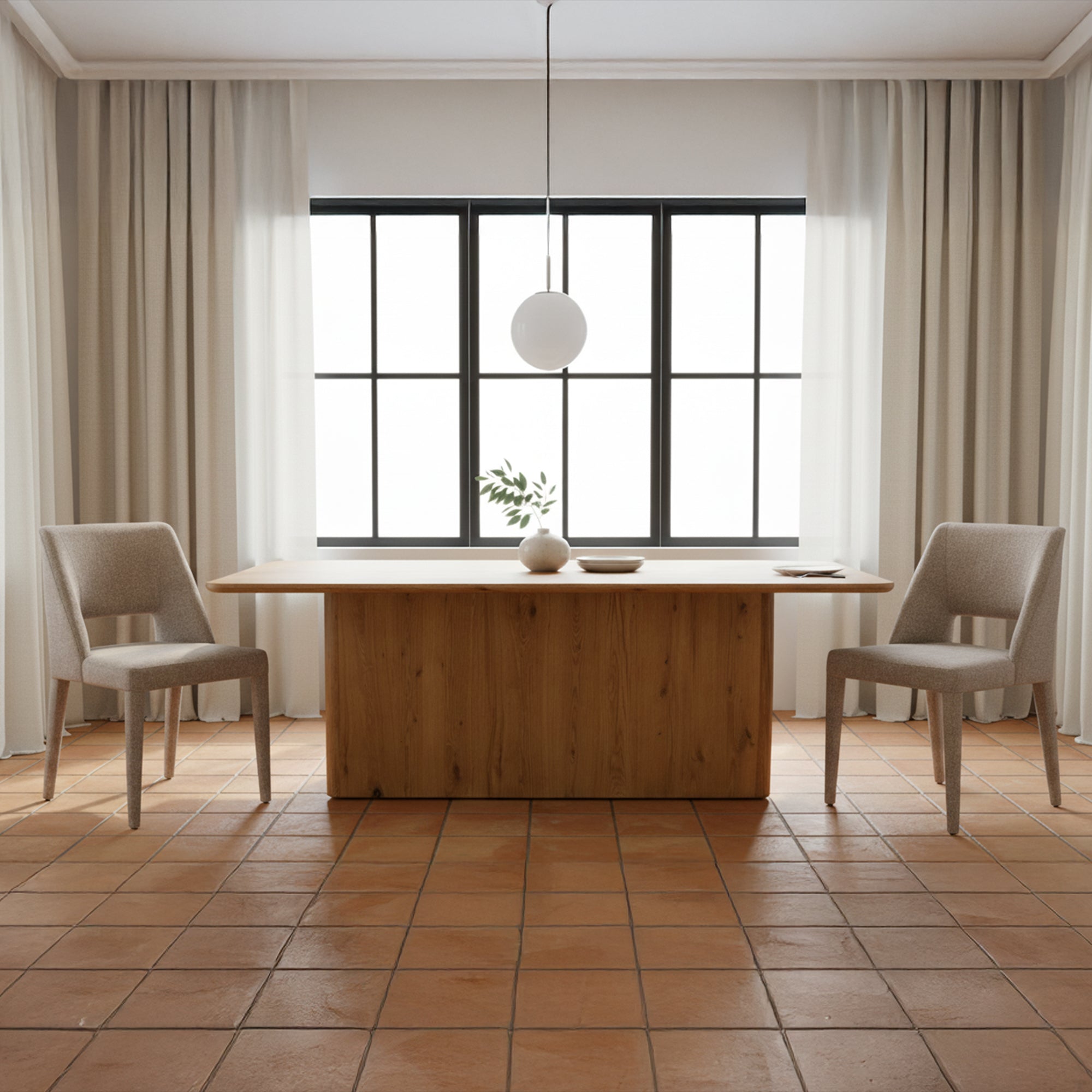 Joyce Dining Chair Light Brown-Set of Two