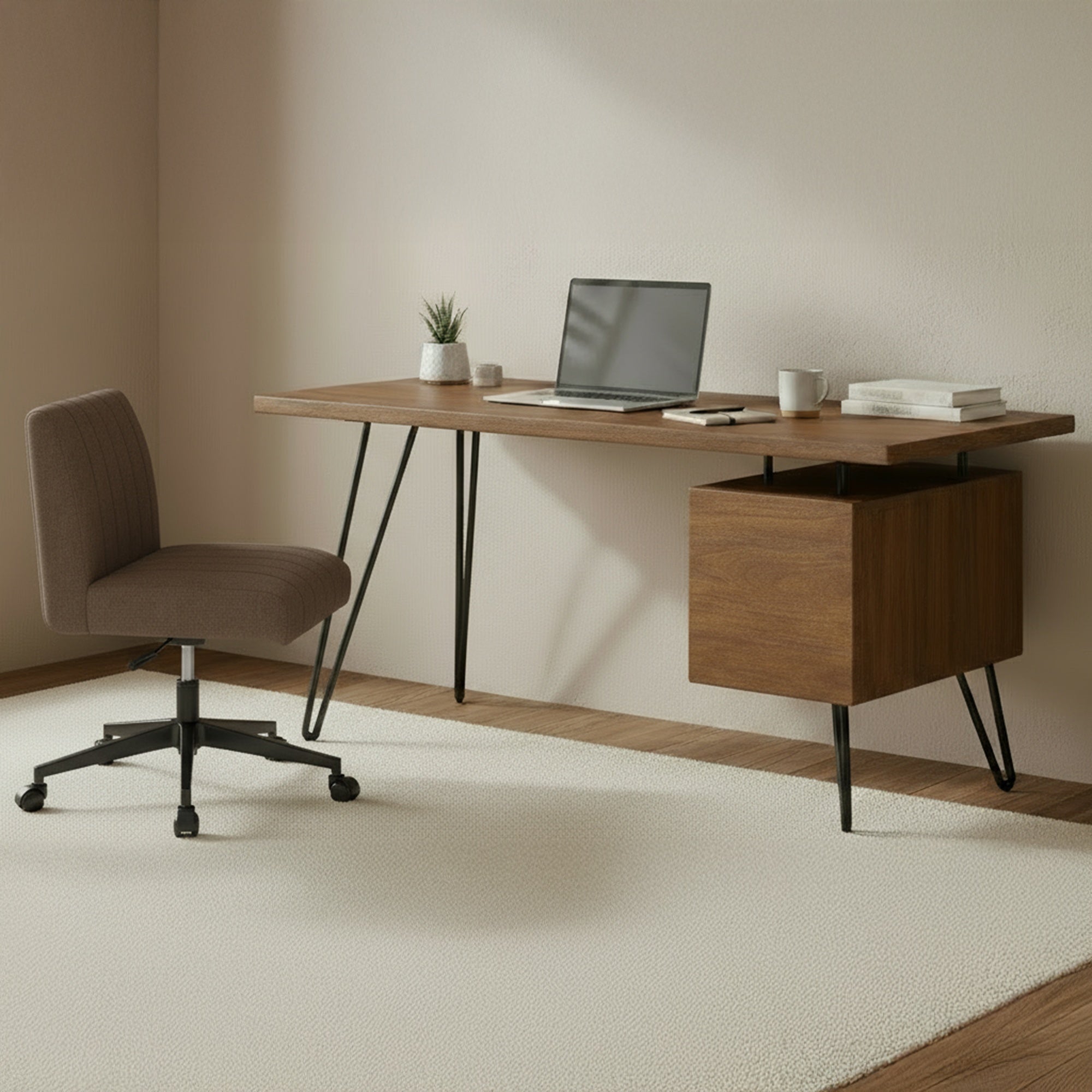 Sally Office Chair Light Brown