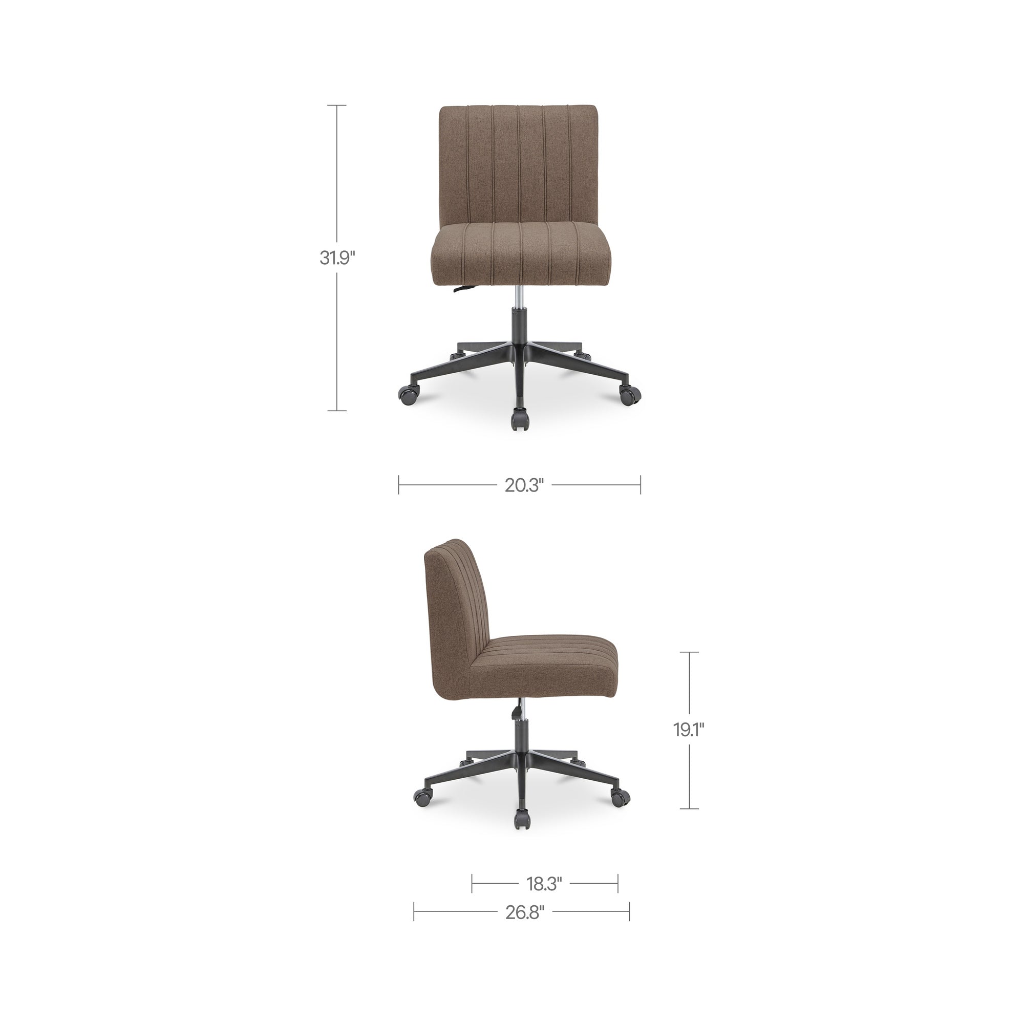 Sally Office Chair Light Brown