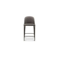 Burton Counter Stool Grey Vegan Leather
