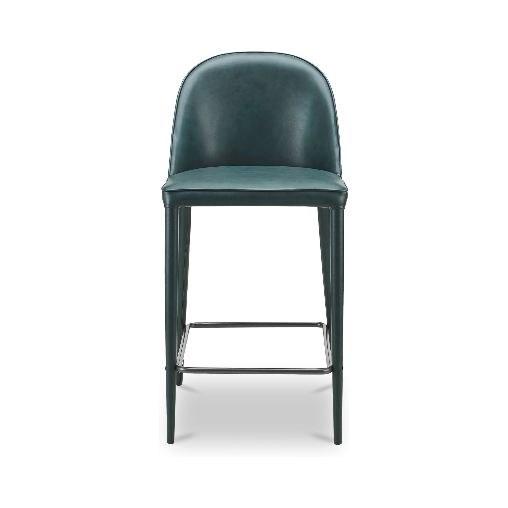 Burton Counter Stool Dark Teal Vegan Leather