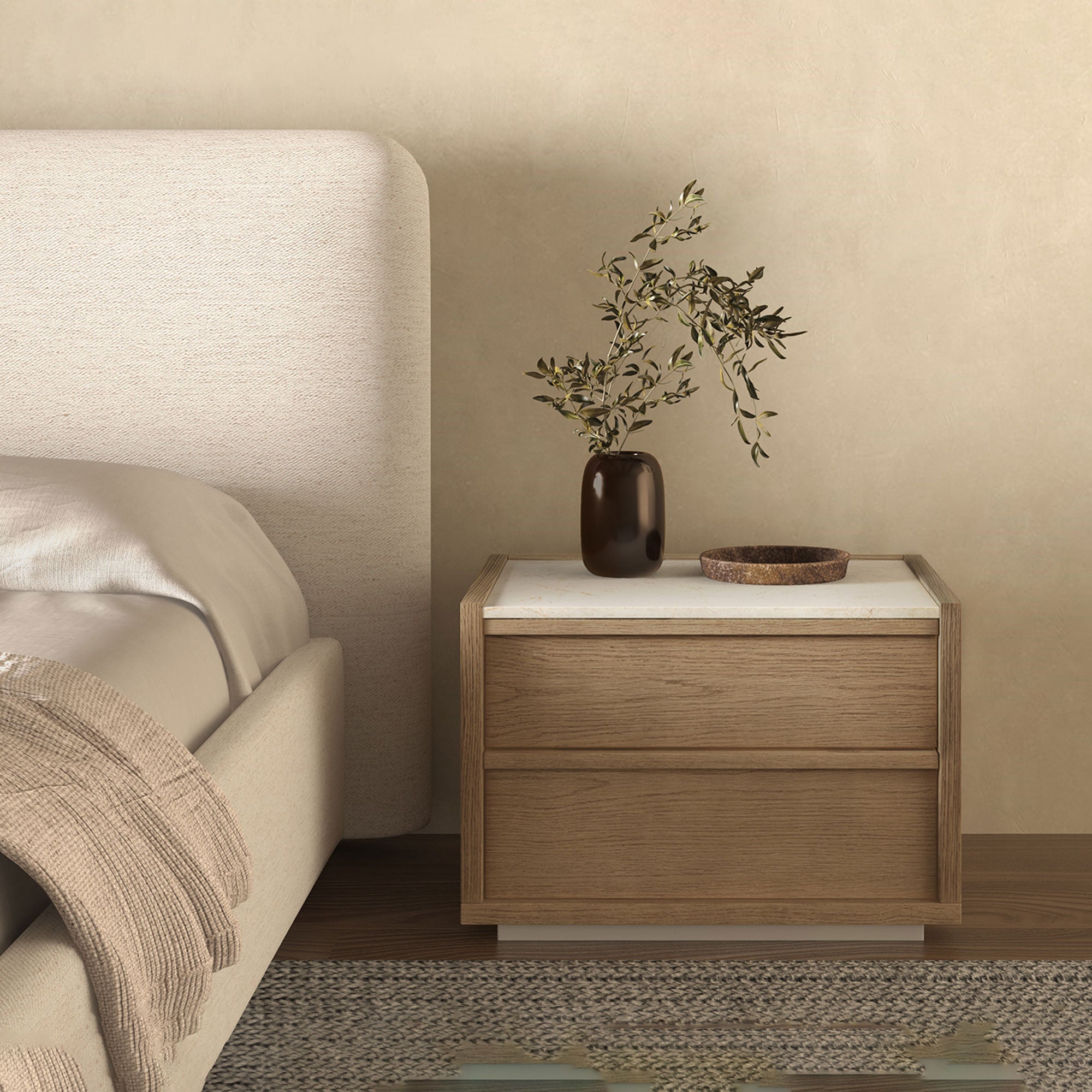Ashcroft Nightstand Oak