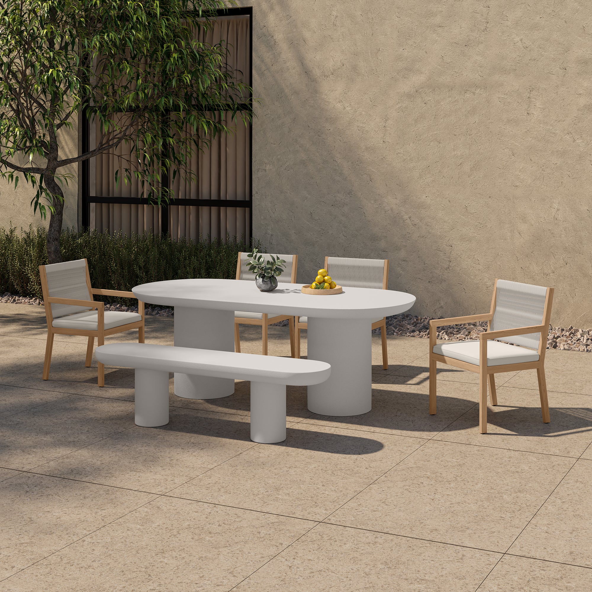 Rocca Dining Table Cream