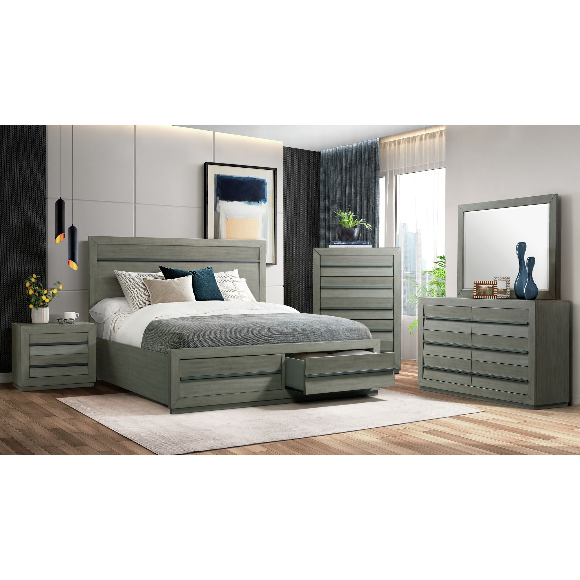Zig-King-Headboard-Grey