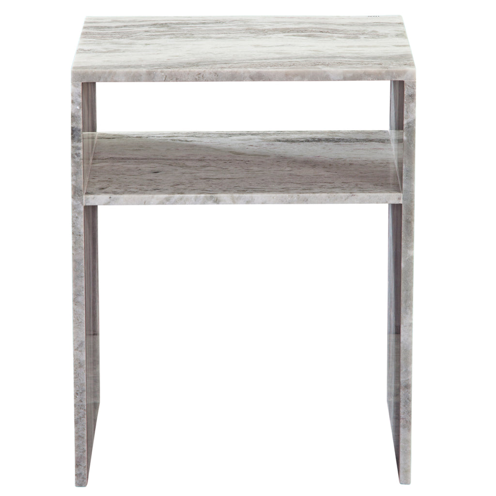 Casey Fantasy Brown Marble End Table
