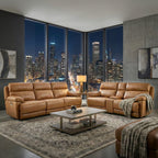 Gatlin 2PC Leather Dual-Power Reclining