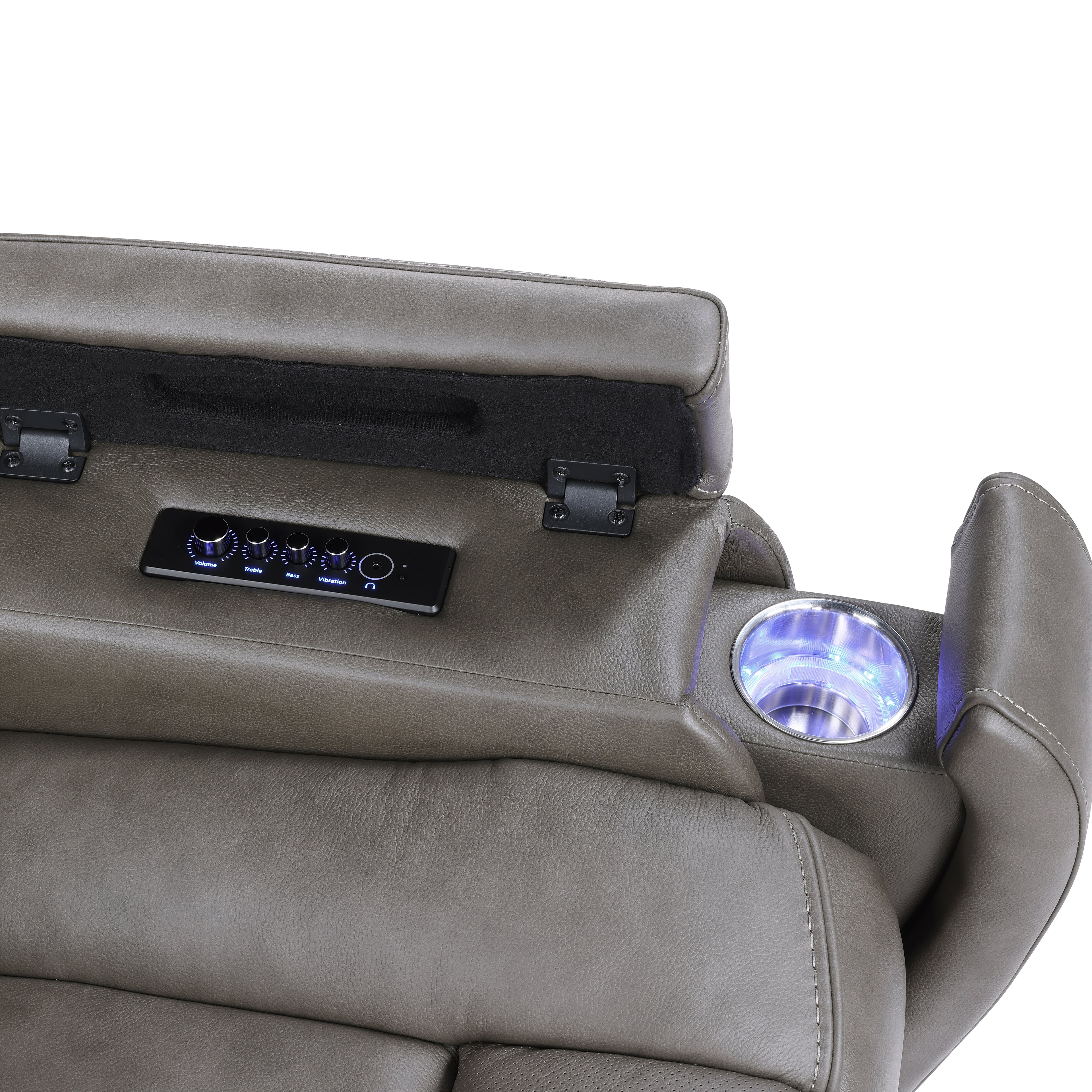 Daniel Triple Pwr Leather Theat Recliner