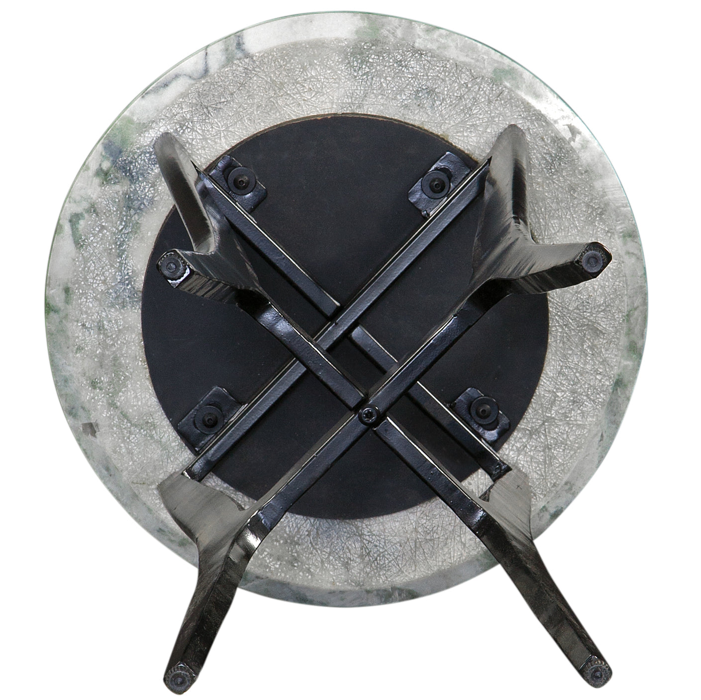 Hoxley Green Onyx Top Round End Table