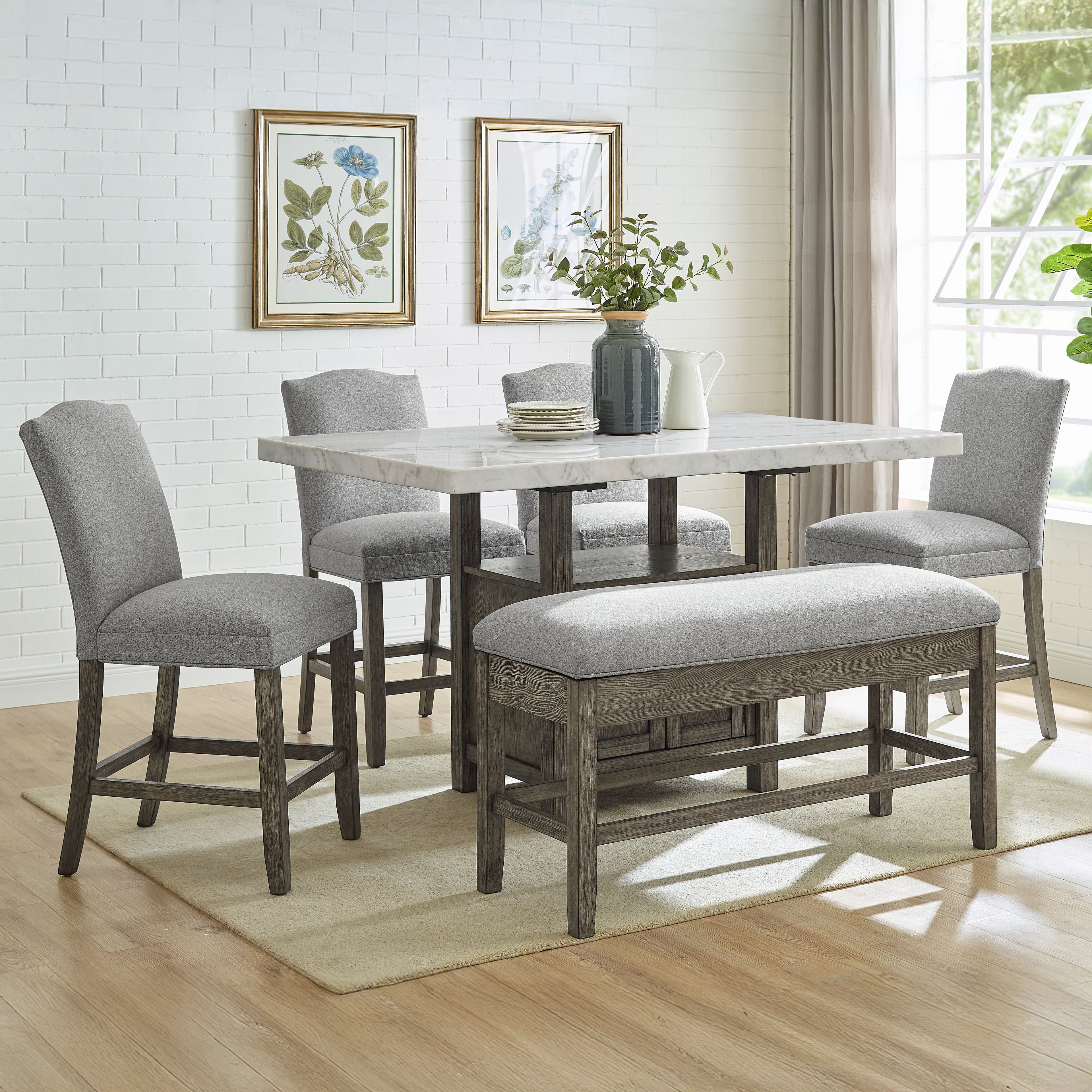 Grayson 6pc Counter Height Set