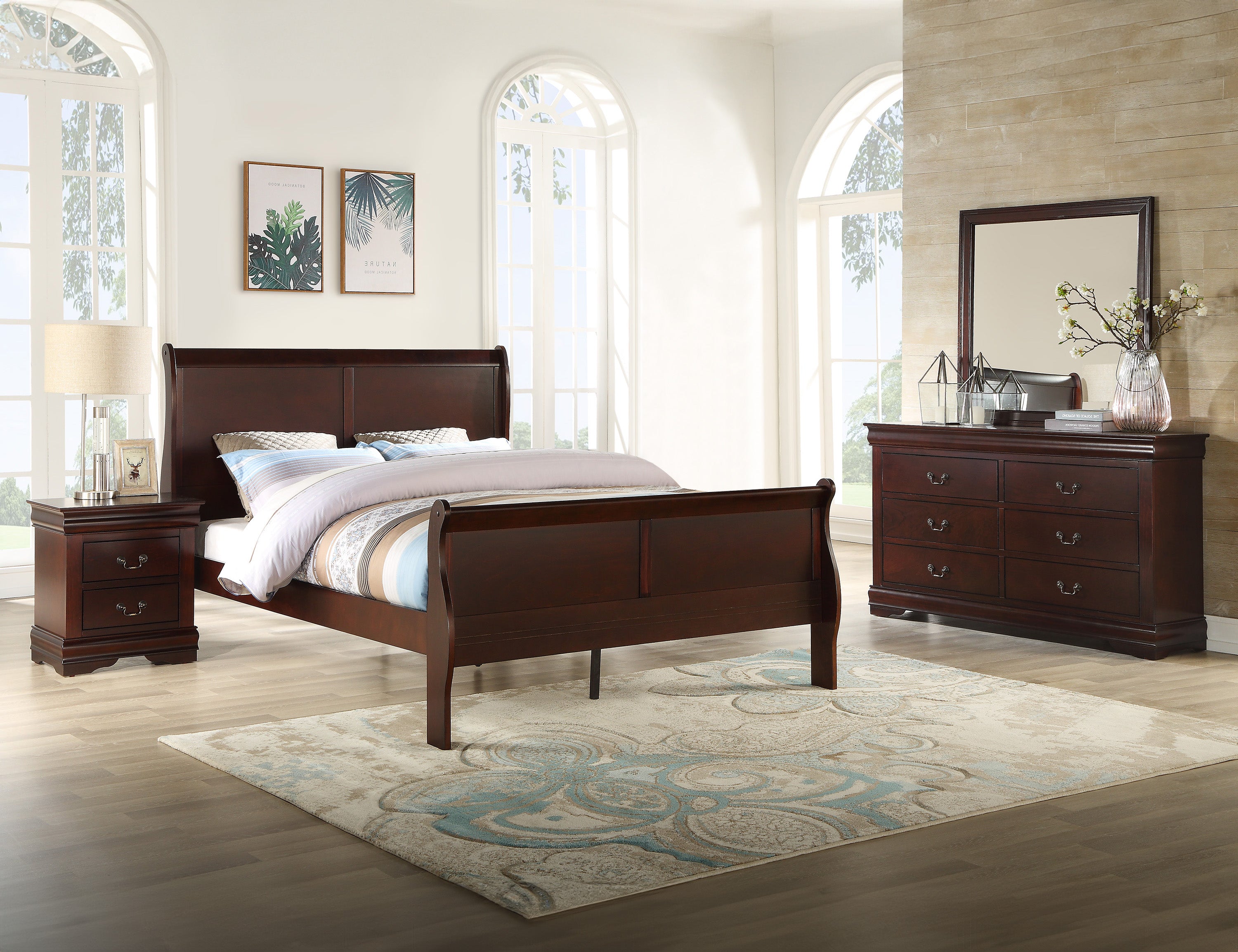 LOUIS PHILIP B3850K-4P (5-Piece Bedroom Set)