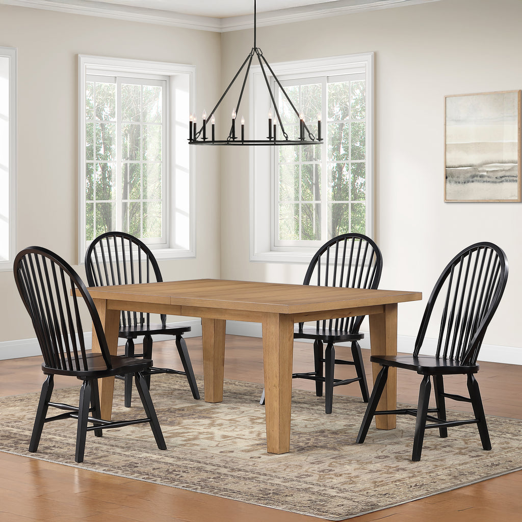 Sommerset 5PK Dining Table Set w/ Black