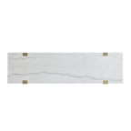 Perth White Marble Top Sofa Table