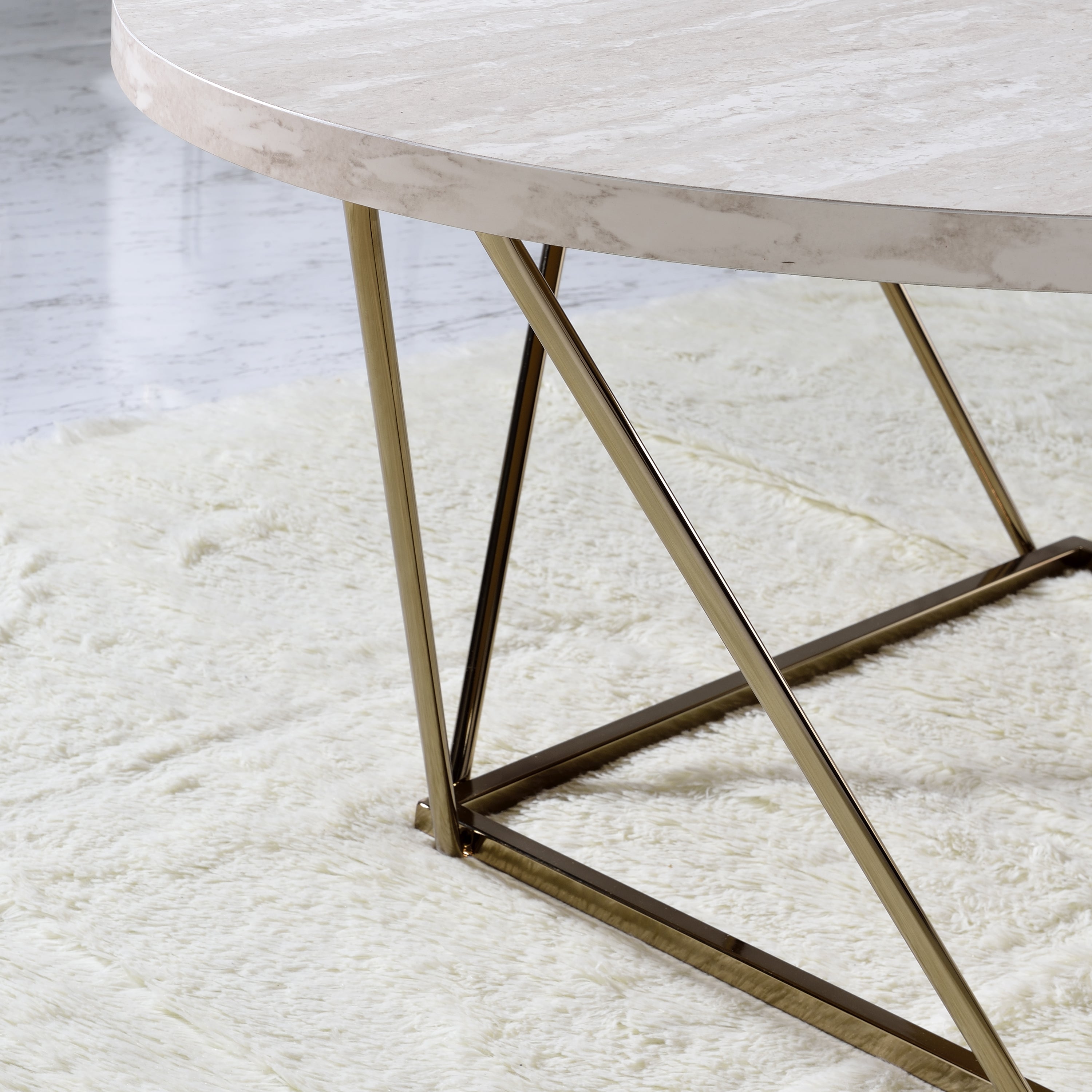 Rowyn Faux Marble Top Cocktail