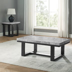 Lucca (Artemis) 3PK Gray Marble Top Occa