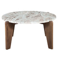 Shavon Brown Marble Top Cocktail Table