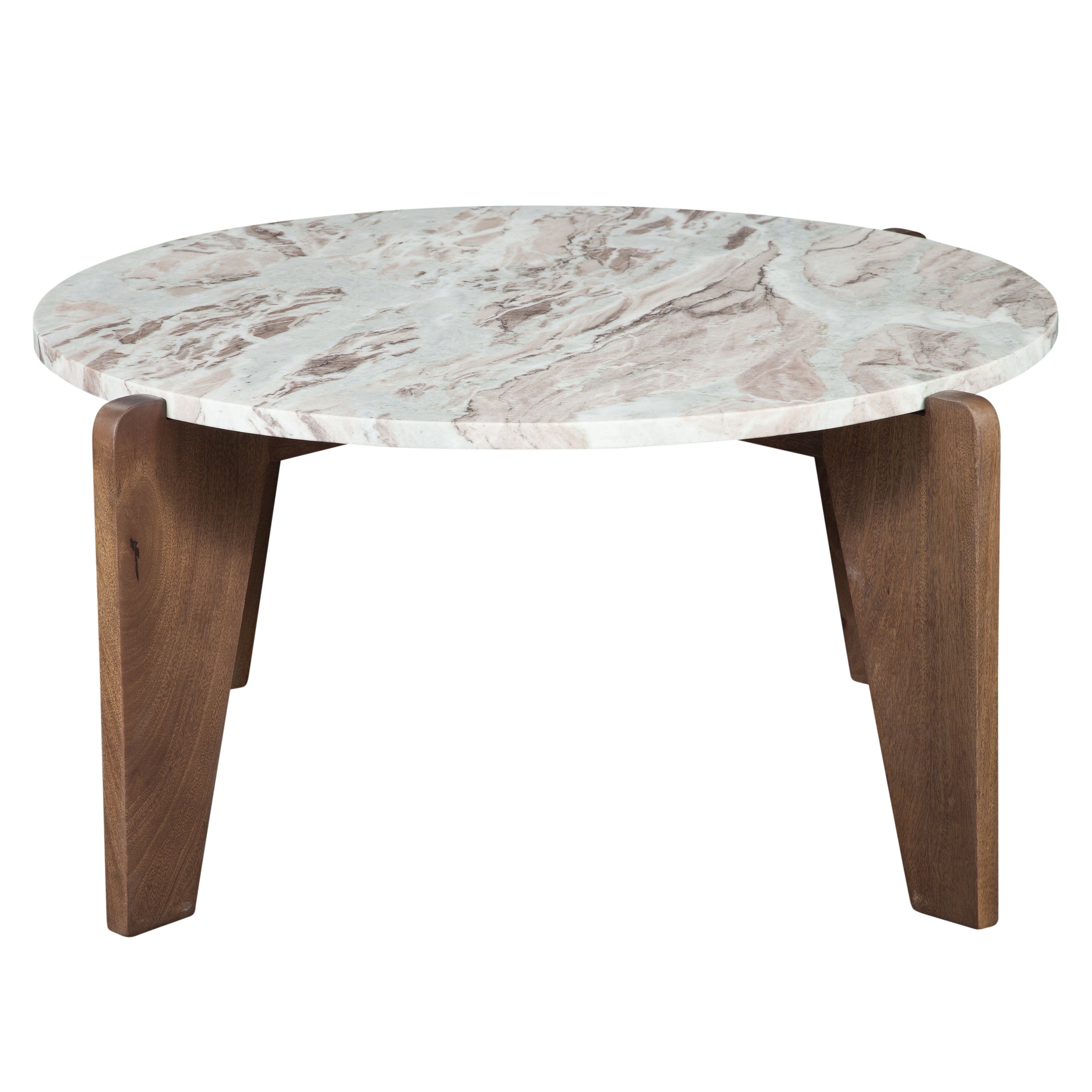 Shavon Brown Marble Top Cocktail Table