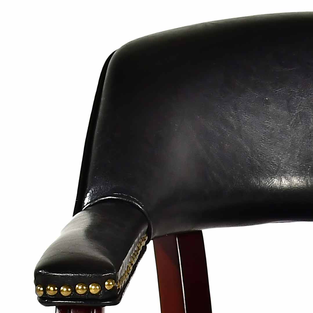 Tournament Arm Chair w/Casters, Black