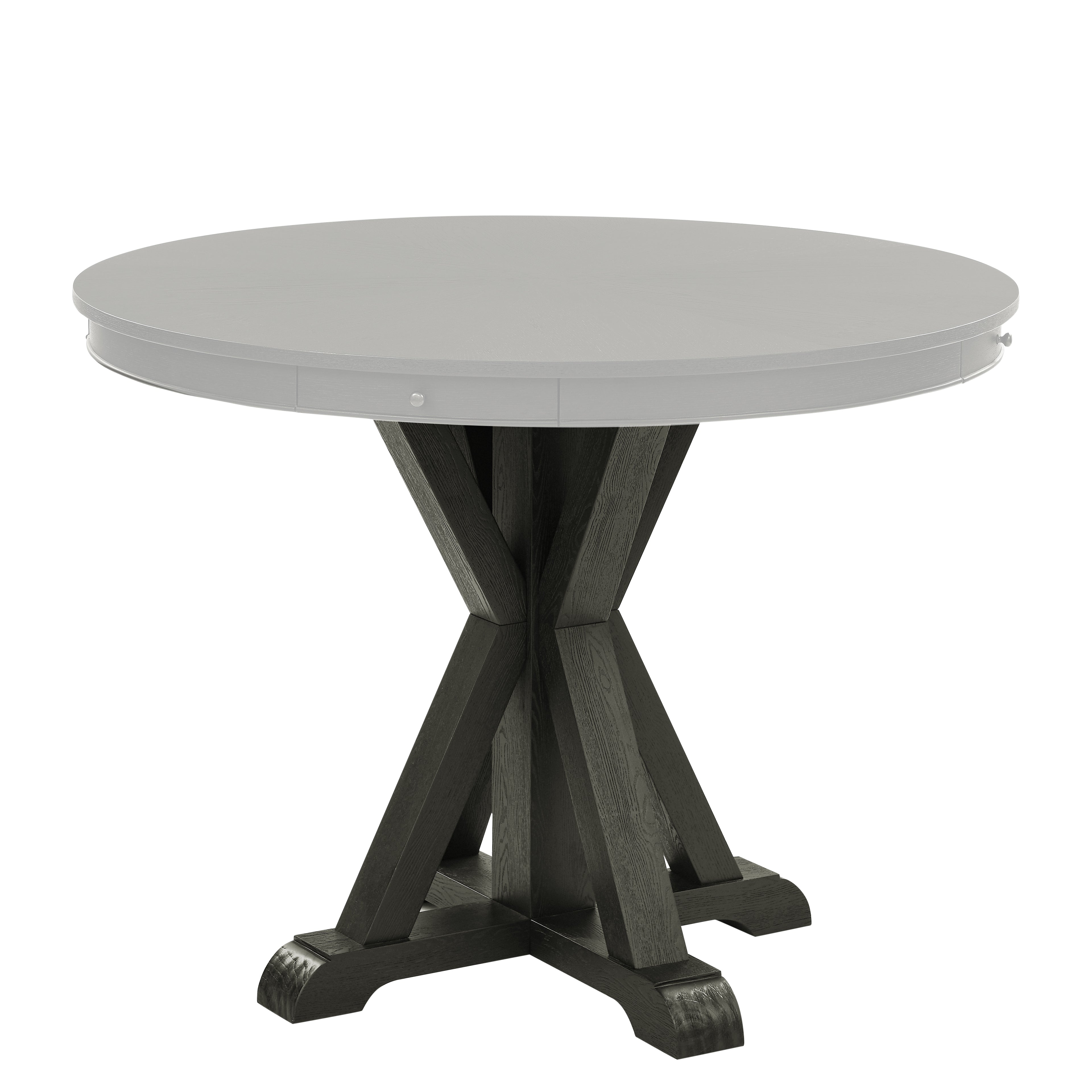 Rylie Black Trestle Counter Table Base