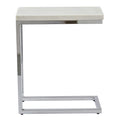Echo White Marble Top Chairside Table