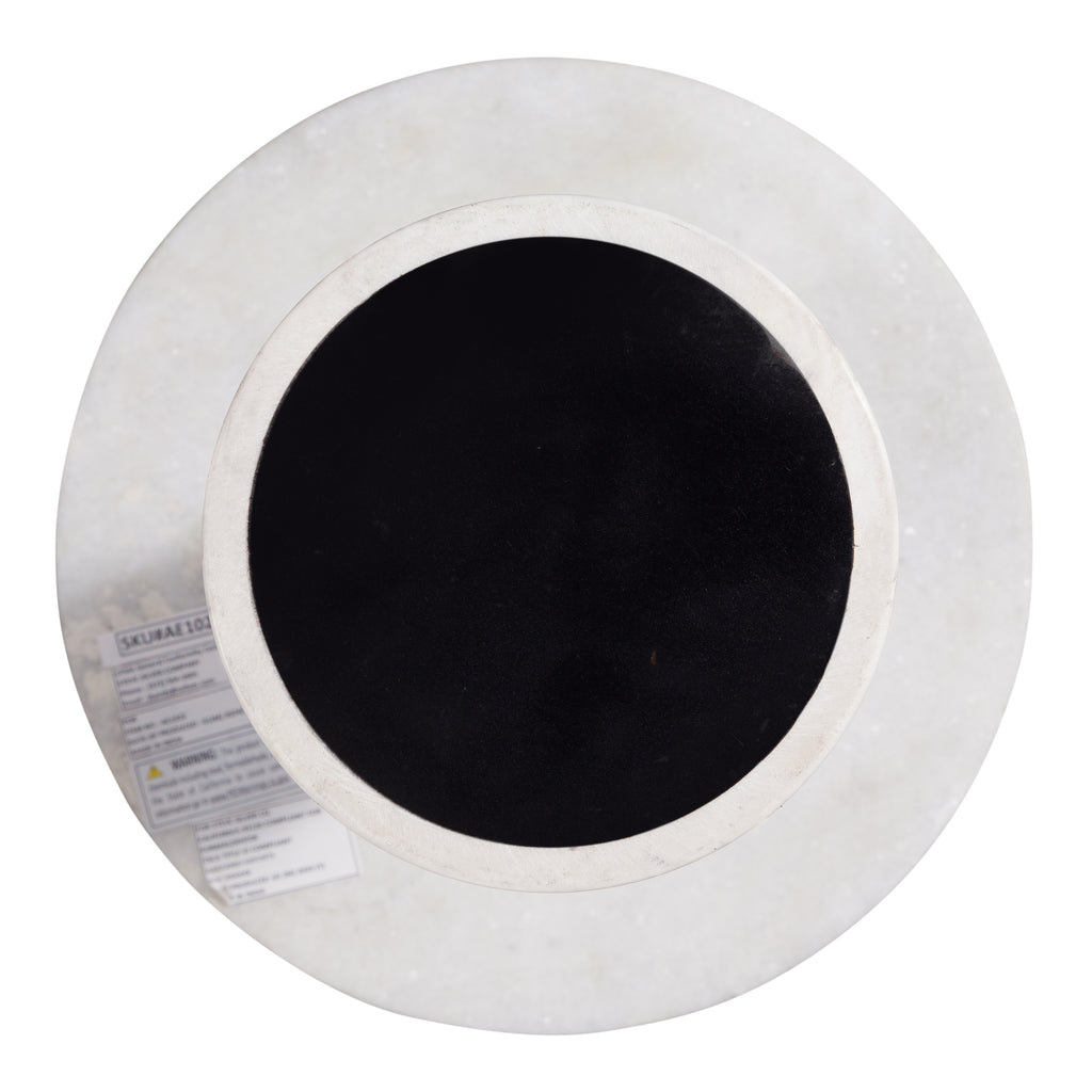 Joni Talita White Marble End Table Base