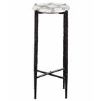 Octavio White Agate Top Chairside Table