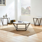 Corvus White Marble Hexagon 3pc Set