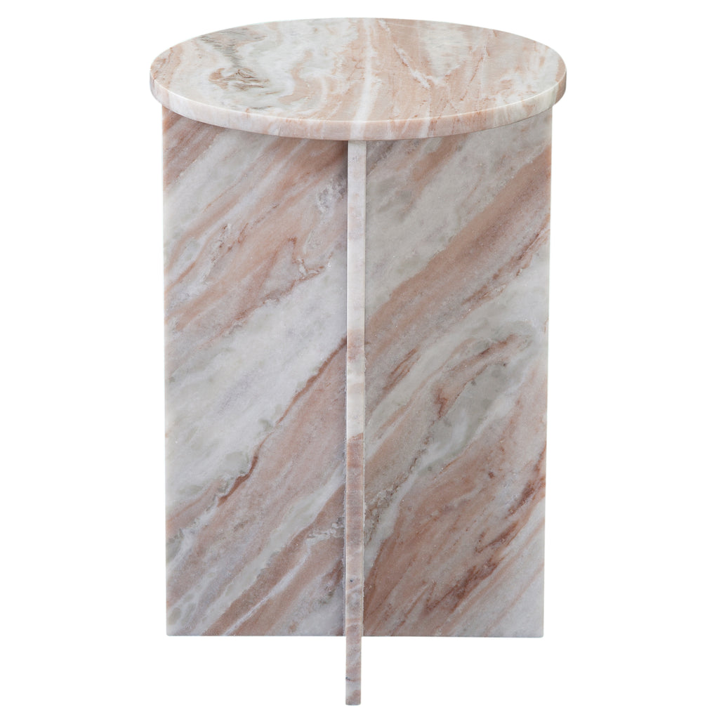 Niki Toronto Brown Marble End Table