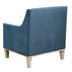 Augusta-16038-Chair-W/Wood-Leg-Distressed-Otto-Navy-(ISTA-3-packaging)