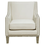 Augusta-16038-Chair-W/Wood-Leg-Distressed-Otto-Snow-(ISTA-3-packaging)