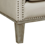 Augusta-16038-Chair-W/Wood-Leg-Distressed-Otto-Snow-(ISTA-3-packaging)
