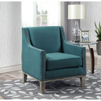 Augusta-16038-Chair-W/Wood-Leg-Distressed-Otto-Teal-(ISTA-3-packaging)
