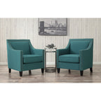 Erica-497-Chair-W/Chrome-Nails-Heirloom-Aqua/Teal-(ISTA-3)