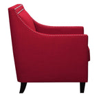 Erica-497-Chair-W/Chrome-Nails-Heirloom-Berry-(ISTA-3)