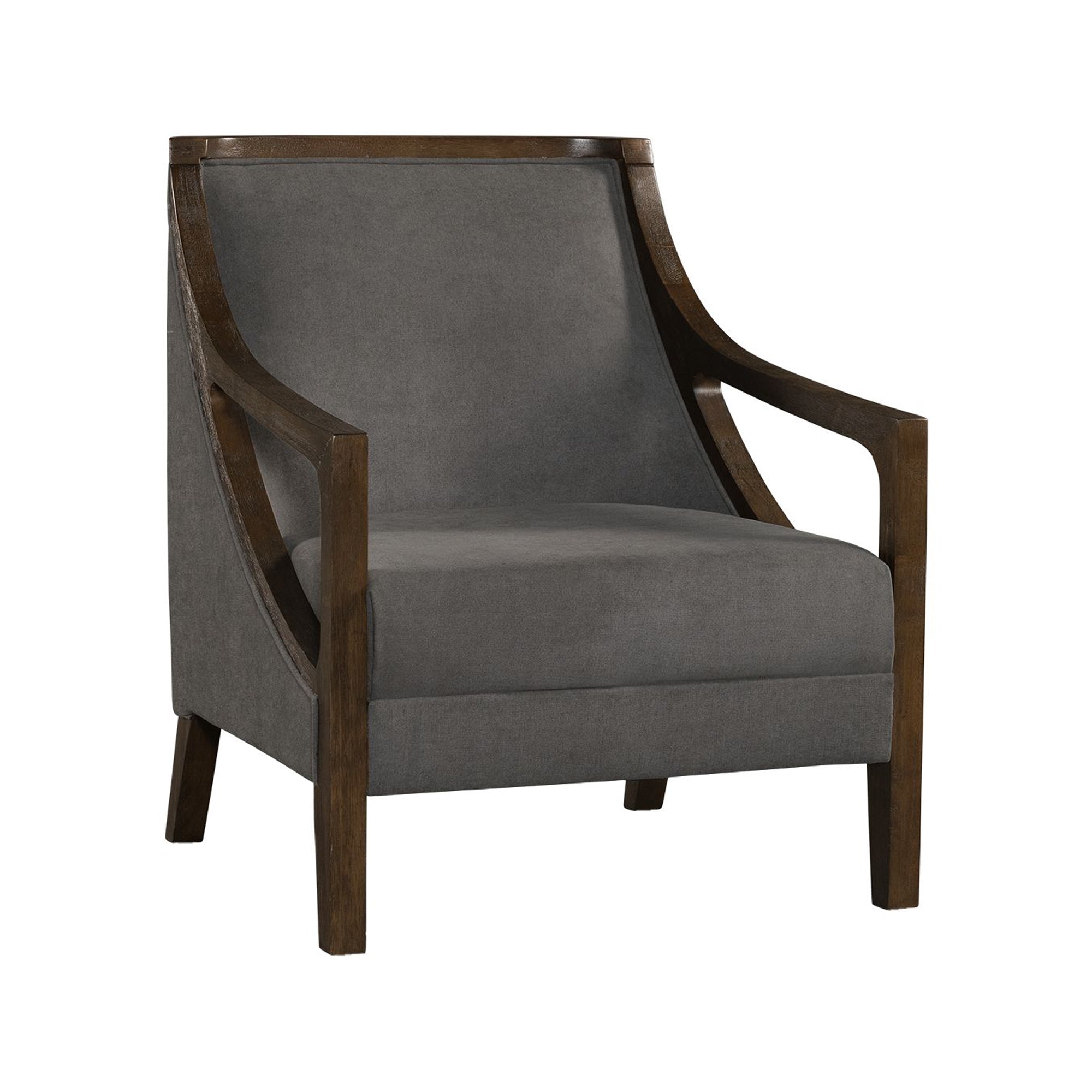 Hopkins-Chair-w/Brown-Arm-Columbia-Charcoal