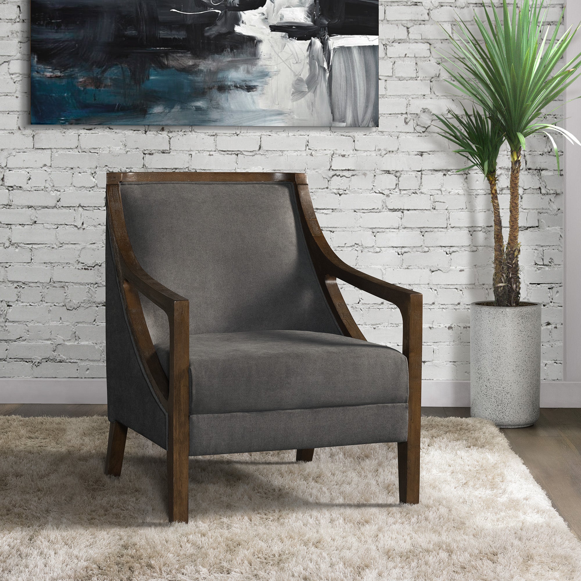 Hopkins-Chair-w/Brown-Arm-Columbia-Charcoal-(ISTA-3)