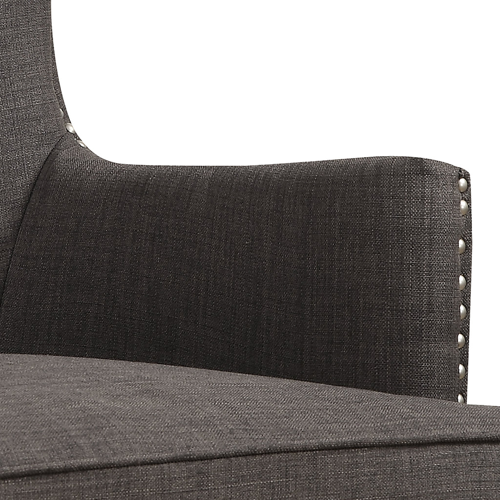 Kori 724 Chair with Chrome Nails Heirloom Charcoal ()